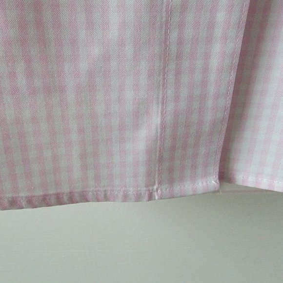 Foxcroft Women's Fitted Pink/White Checked Shirt NWOT Size 12 - Picture 5 of 13